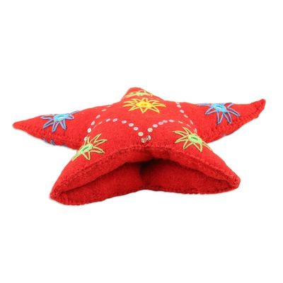 Alternate image for Embellished Felt Wool Holiday Tree Topper Light the Way