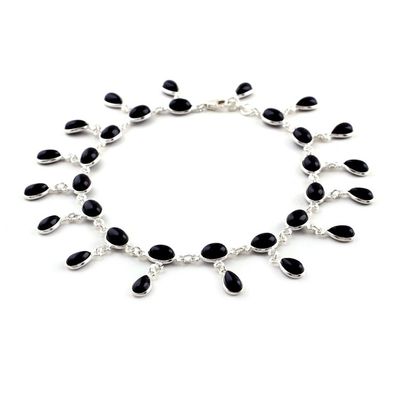 Alternate image for Onyx anklet Moon Dancer