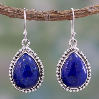 Alternate image for Lapis Lazuli and Sterling Silver Earrings Inspiration