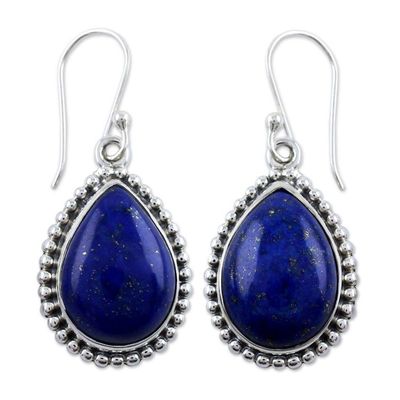 Alternate image for Lapis Lazuli and Sterling Silver Earrings Inspiration