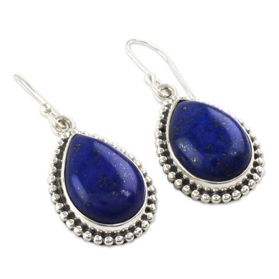 Alternate image for Lapis Lazuli and Sterling Silver Earrings Inspiration
