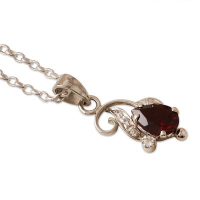 Alternate image for Garnet and Cubic Zirconia Jewelry Set with Classic Motifs Perseverance Realm