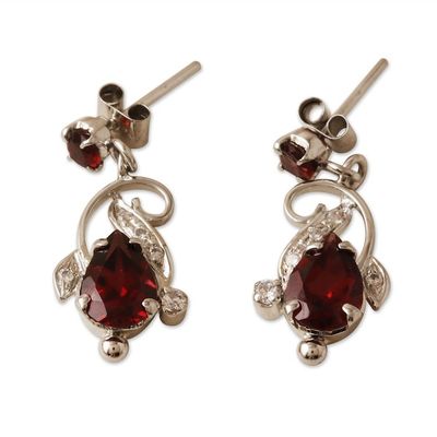 Alternate image for Garnet and Cubic Zirconia Jewelry Set with Classic Motifs Perseverance Realm