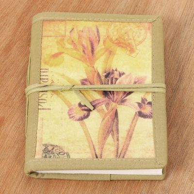 Alternate image for Handmade Paper Journal with 48 Pages Iris Voyage