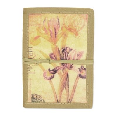 Alternate image for Handmade Paper Journal with 48 Pages Iris Voyage