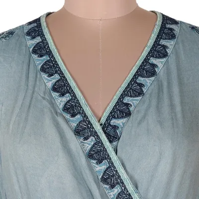 Alternate image for Comfortable Enzyme-Washed Viscose Dress Jaipur Gem