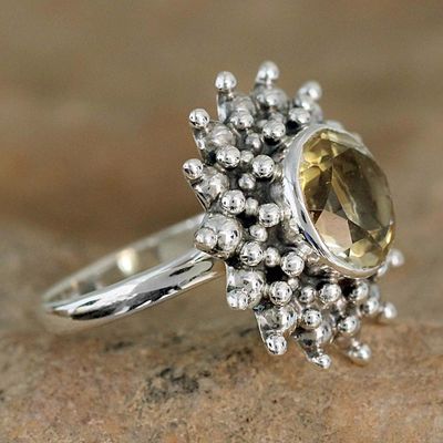 Alternate image for Citrine Jewelry Artisan Crafted Sterling Silver Jewelry Star