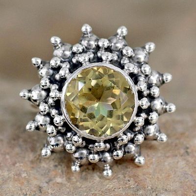 Alternate image for Citrine Jewelry Artisan Crafted Sterling Silver Jewelry Star