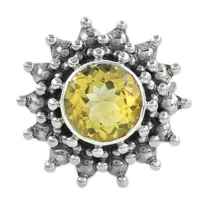 Alternate image for Citrine Jewelry Artisan Crafted Sterling Silver Jewelry Star