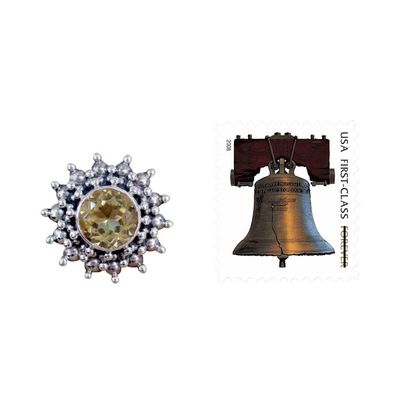 Alternate image for Citrine Jewelry Artisan Crafted Sterling Silver Jewelry Star