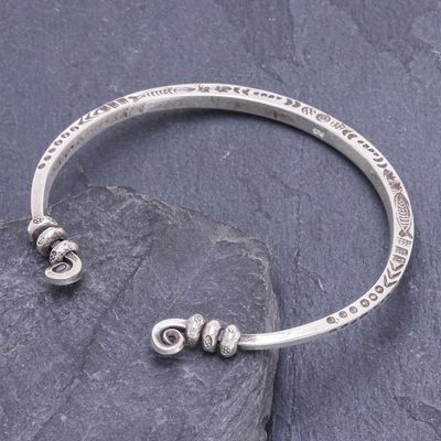 Alternate image for Hand Crafted Sterling Silver Cuff Bracelet Beauty Mark