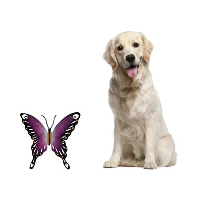 Alternate image for Handmade Purple Butterfly Steel Wall Sculpture Mexico Soul of Femininity