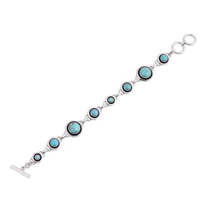 Alternate image for Circular Turquoise Link Bracelet from Mexico Turquoise Eternity