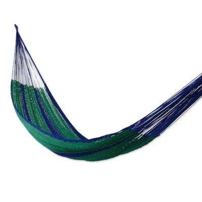 Alternate image for Striped Rope Hammock Double Royal Pheasant