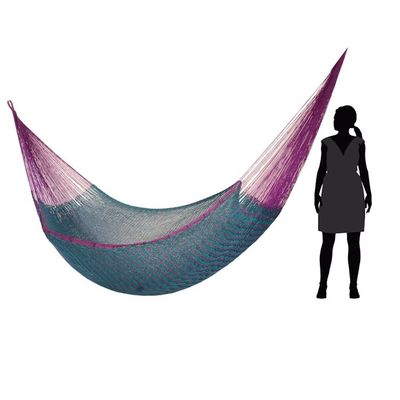 Alternate image for Striped Rope Hammock Double Royal Pheasant