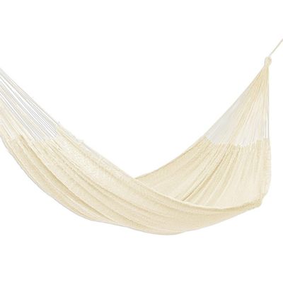 Alternate image for Maya Ivory Rope Hammock Triple Uxmal Ivory