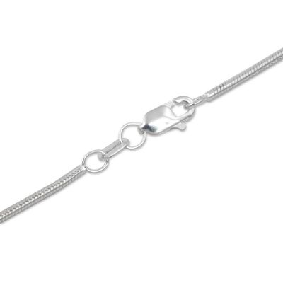 Alternate image for Hand Made Sterling Silver Pendant Necklace from Mexico Natures Treasures