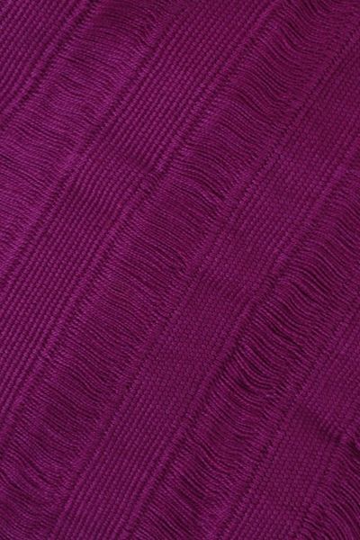 Alternate image for Handwoven Square Cotton Scarf in Mulberry from Mexico Mulberry Stripes