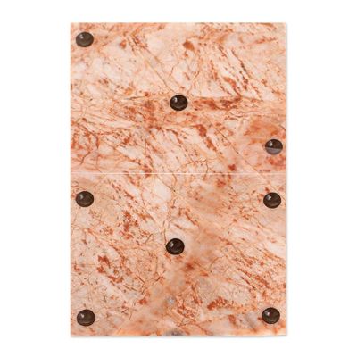 Alternate image for Light Rose Marble 28-Piece Domino Set Mexico Pink Domino