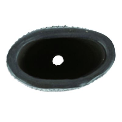 Alternate image for Barro Negro Black Ceramic Mini Flower Pot Handmade in Mexico Oval Diamonds