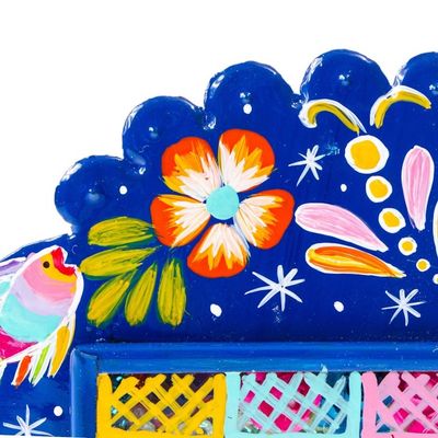 Alternate image for Hand Painted Catrina Metal Wall Art Showy Catrina