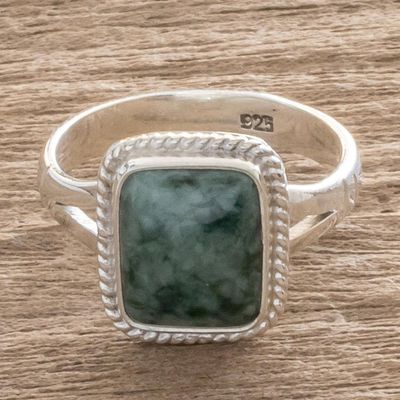 Alternate image for Jade Artisan Crafted Ring Life Divine