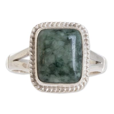 Alternate image for Jade Artisan Crafted Ring Life Divine