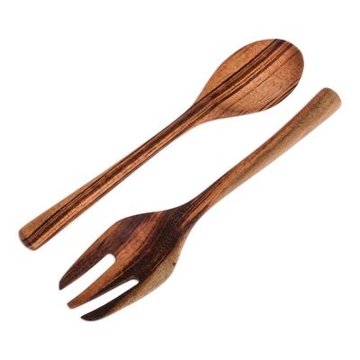 Alternate image for Food Safe Wood Salad Servers Pair At the Table