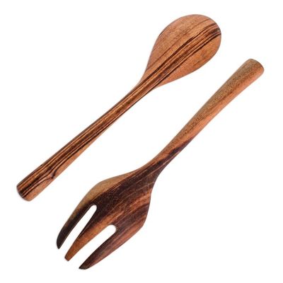 Alternate image for Food Safe Wood Salad Servers Pair At the Table
