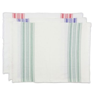 Alternate image for Multicolor 100 Cotton Dishtowels Set of 3 Village Fiesta