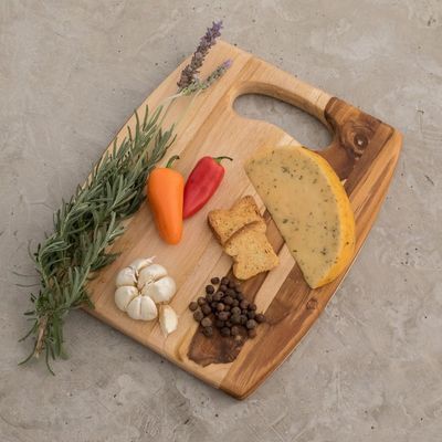 Alternate image for Wood Cutting Board Kitchen Accessory Barrel