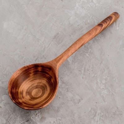 Alternate image for Handmade Jobillo Wood Serving Spoon from Guatemala Familiar Flavor