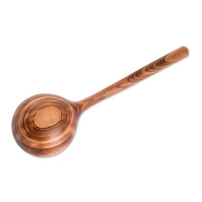 Alternate image for Handmade Jobillo Wood Serving Spoon from Guatemala Familiar Flavor