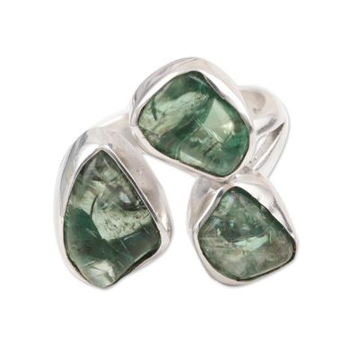 Alternate image for Wrap-Style Apatite Nugget Cocktail Ring from India Harmonious Wood