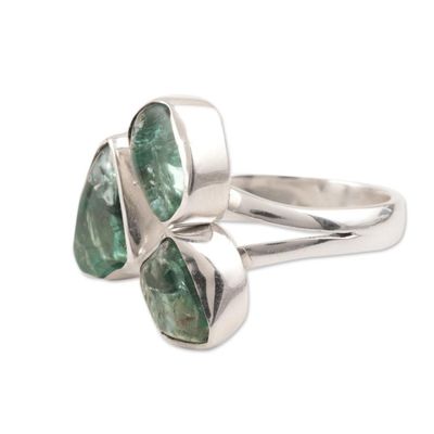Alternate image for Wrap-Style Apatite Nugget Cocktail Ring from India Harmonious Wood