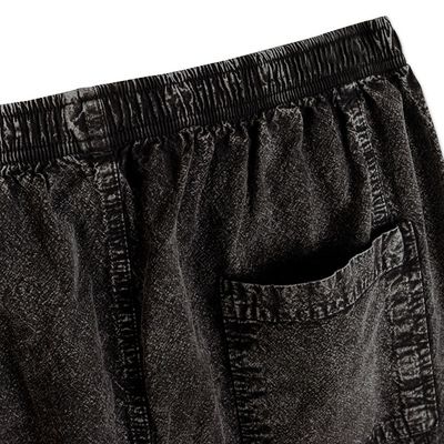 Alternate image for Mens 100 Cotton Pants Woven and Dyed in Black from Peru Washed Black