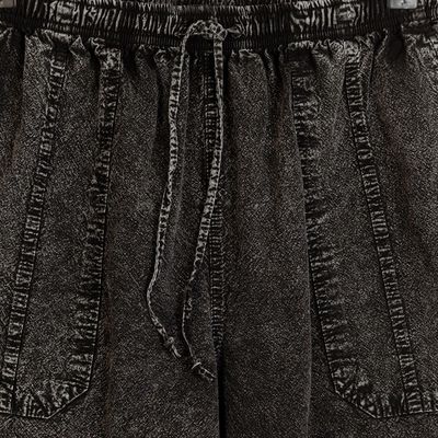 Alternate image for Mens 100 Cotton Pants Woven and Dyed in Black from Peru Washed Black
