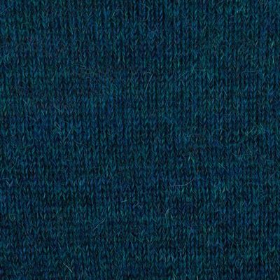 Alternate image for Mens Knit Teal Sweater Made from 100 Alpaca in Peru Andean Teal Sky