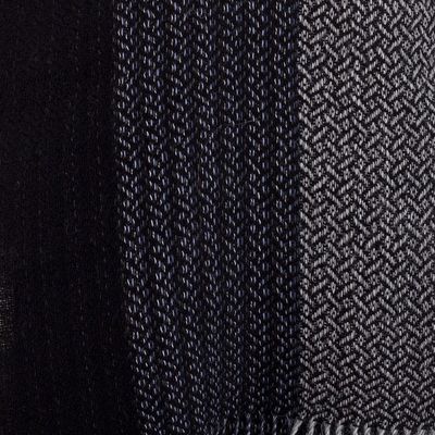 Alternate image for Unisex Alpaca Blend Scarf Night Wolf