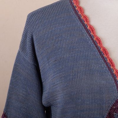 Alternate image for Hand-Crocheted Open Cardigan Andes Sunrise