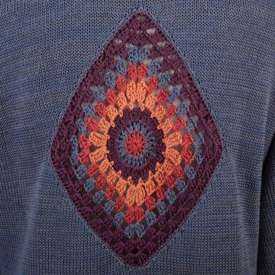 Alternate image for Hand-Crocheted Open Cardigan Andes Sunrise