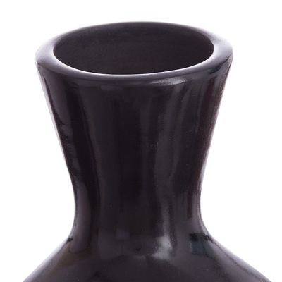 Alternate image for Black and Ivory Chulucanas Ceramic Decorative Vase from Peru Desert Stair