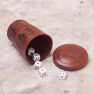 Alternate image for Leather dice cup and dice set American Patriot