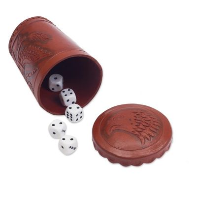 Alternate image for Leather dice cup and dice set American Patriot