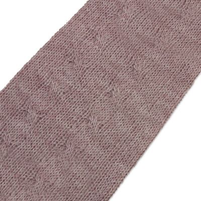 Alternate image for Dusty Rose 100 Baby Alpaca Cable Knit Fingerless Mitts Luscious Twist in Dusty Rose