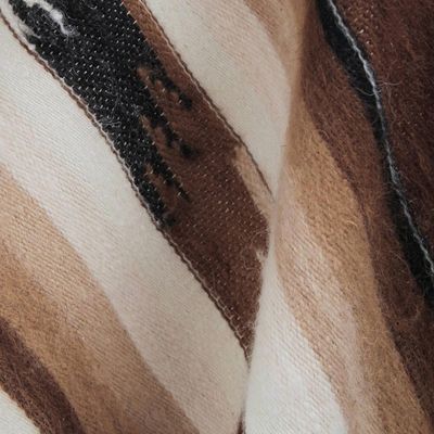 Alternate image for Mens Handowen Alpaca Wool Poncho Inca Chief