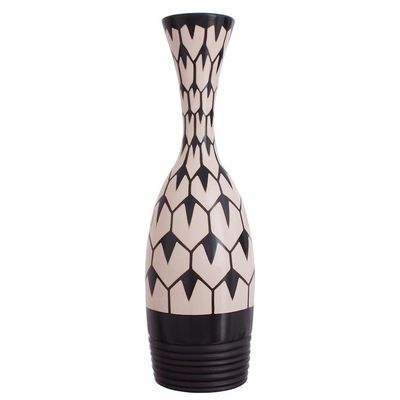 Alternate image for Hexagon Motif Chulucanas Ceramic Decorative Vase from Peru Chulucanas Rain