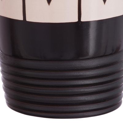 Alternate image for Hexagon Motif Chulucanas Ceramic Decorative Vase from Peru Chulucanas Rain