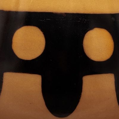 Alternate image for Handcrafted Ceramic Decorative Vase in Warm Palette Sun Tribute