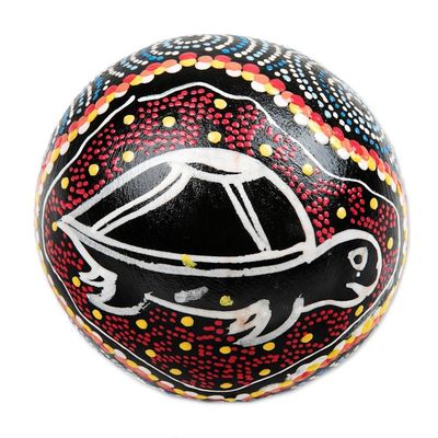 Alternate image for Turtle-Themed Coconut Shell Percussion Instrument from Bali Swimming Turtle